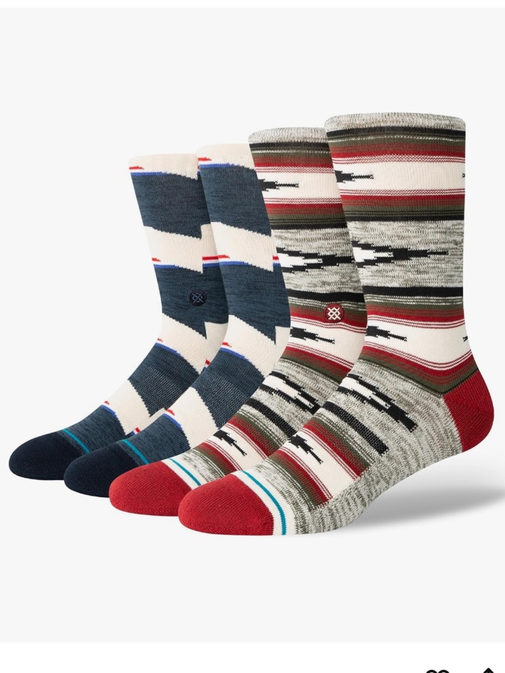 STANCE Men's Casual Cotton Blend Mid Cushion Crew Height Socks (2-Pack)